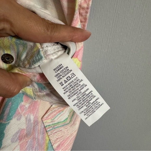 The Children's Place Overalls Size 8 in Pink and White - Picture 5 of 7